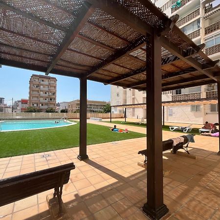 Apartamento 1ª Linea De Playa - Con Piscina Y Parking Playa de Gandia Extérieur photo