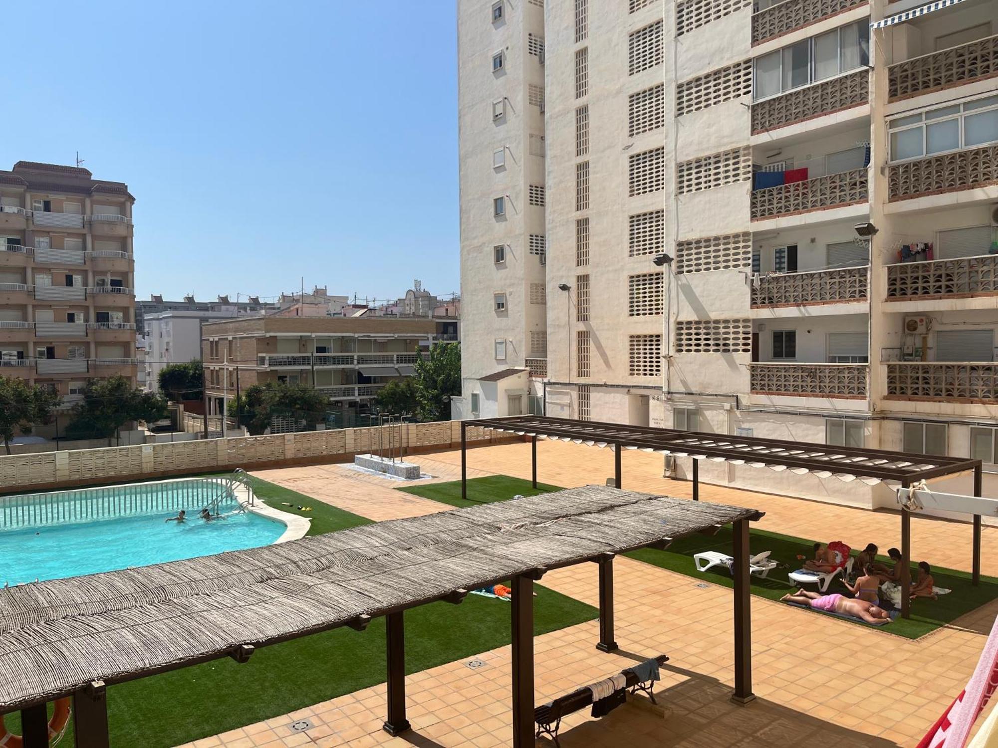 Apartamento 1ª Linea De Playa - Con Piscina Y Parking Playa de Gandia Extérieur photo