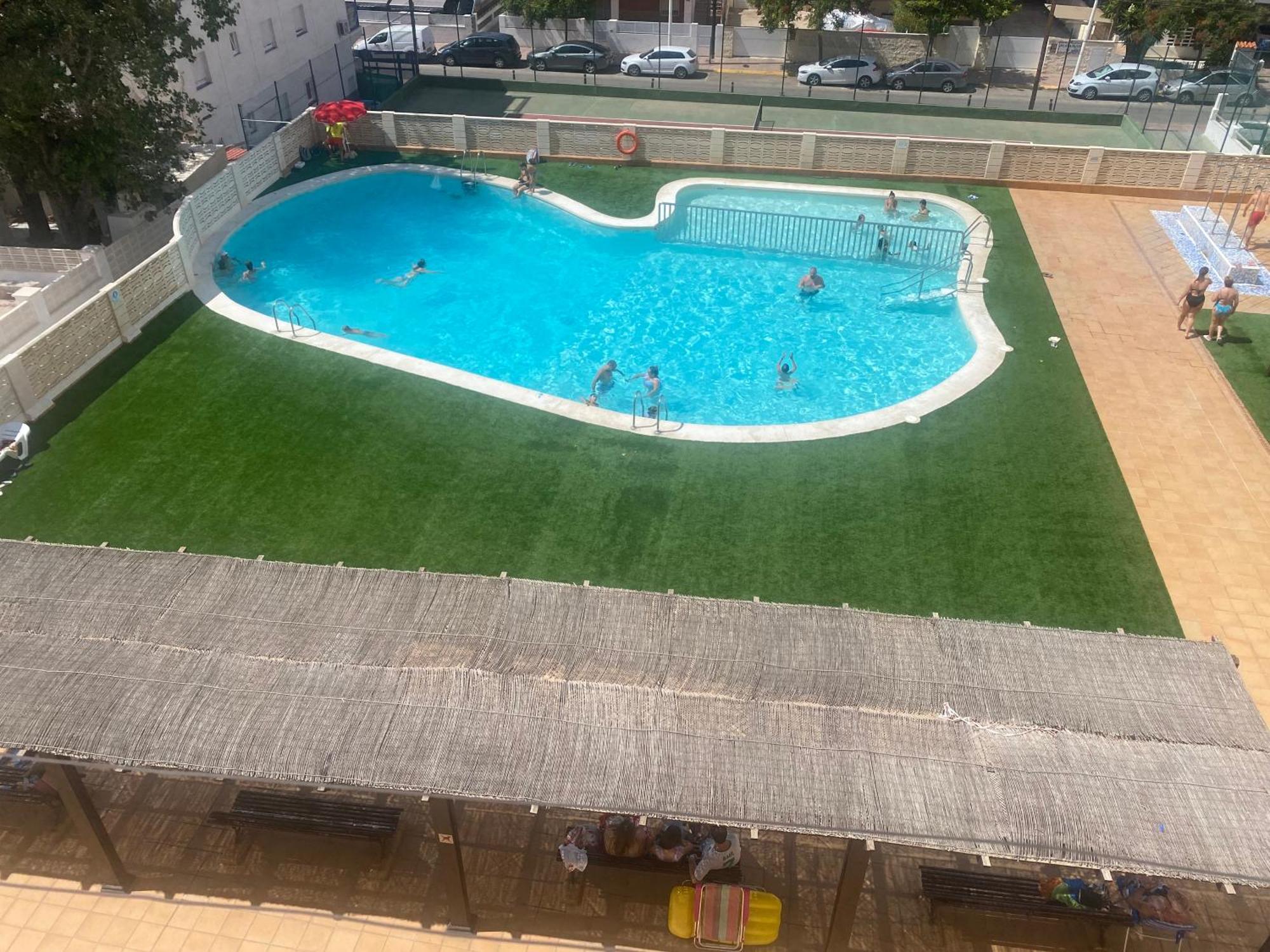 Apartamento 1ª Linea De Playa - Con Piscina Y Parking Playa de Gandia Extérieur photo