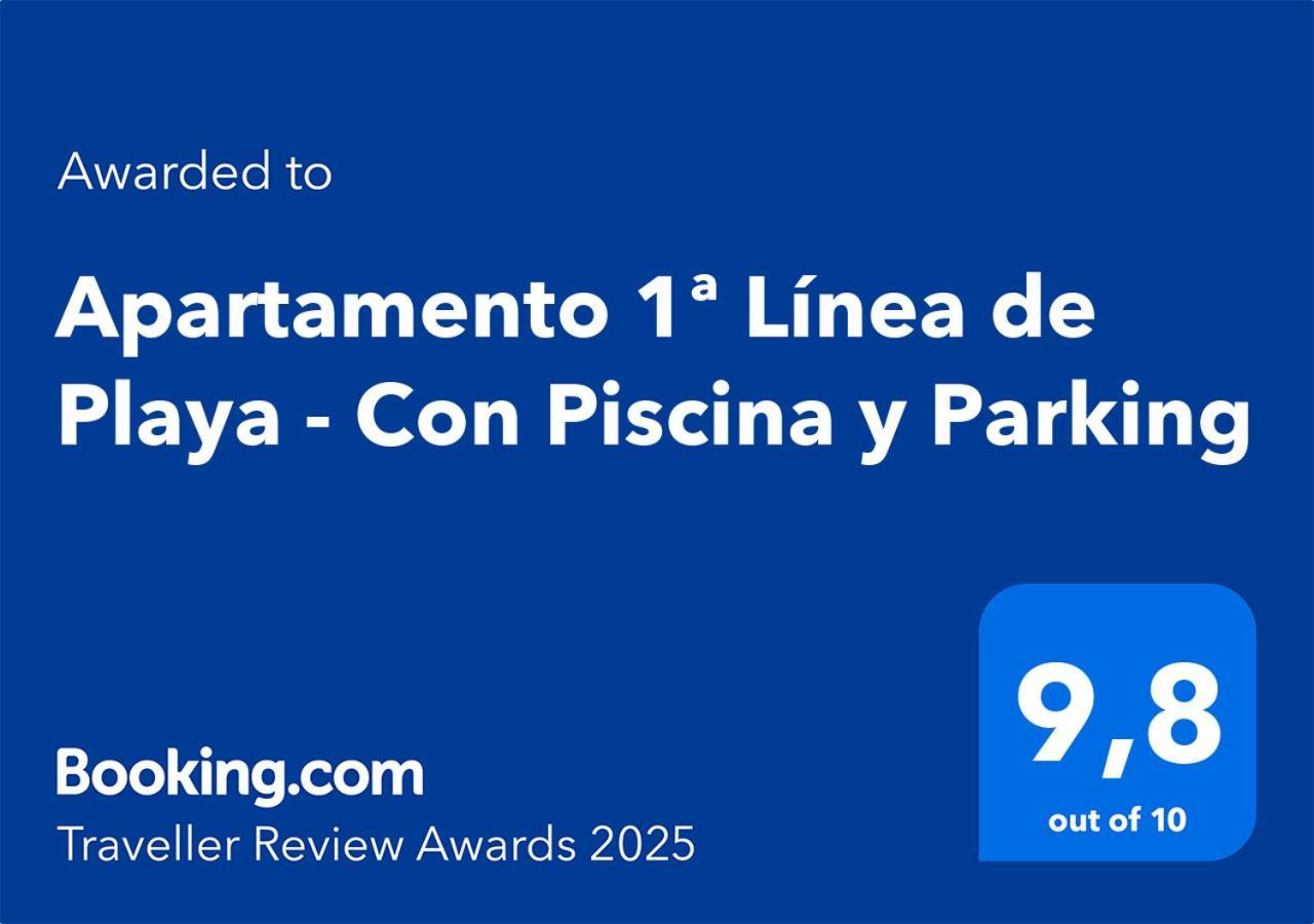 Apartamento 1ª Linea De Playa - Con Piscina Y Parking Playa de Gandia Extérieur photo